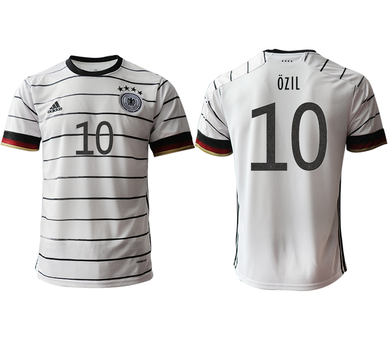 Men 2021 Europe Germany home AAA version #10 white soccer jerseys->customized soccer jersey->Custom Jersey